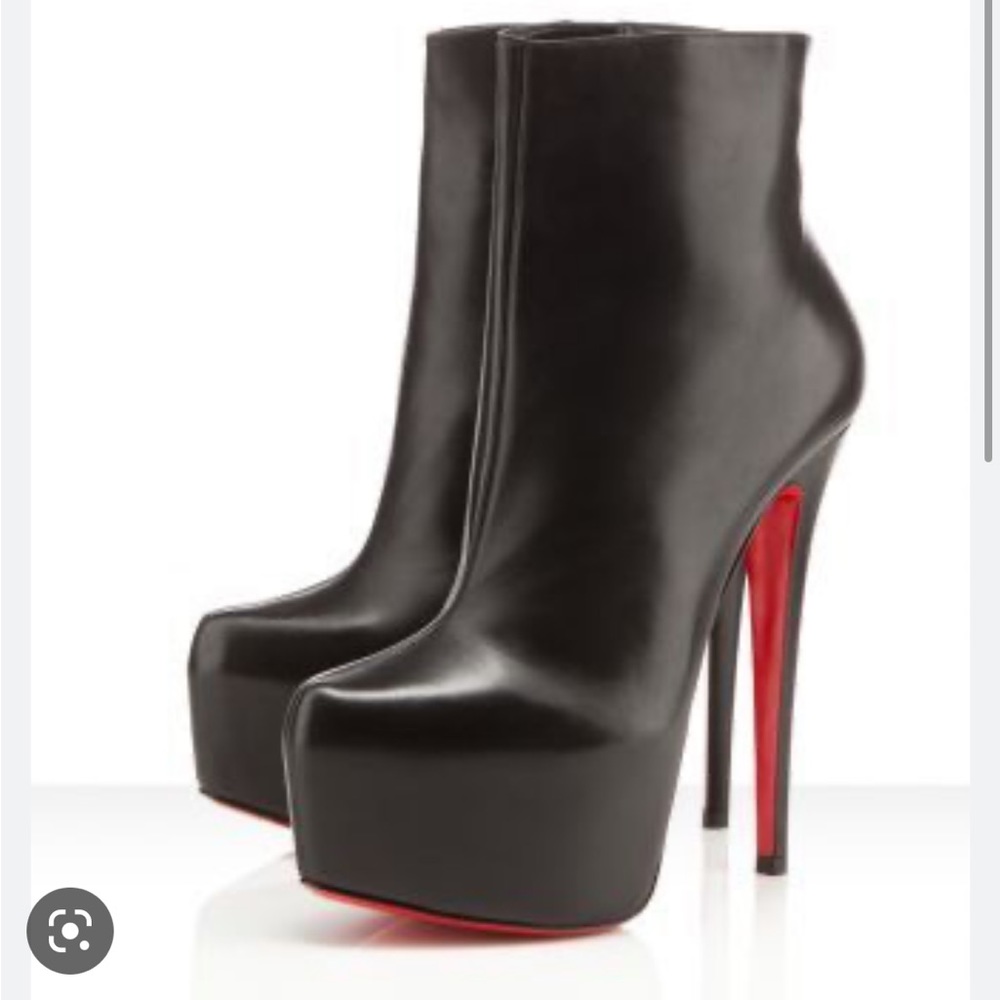 Christian louboutin DAF booty 160 calf black leather